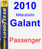 Passenger Wiper Blade for 2010 Mitsubishi Galant - Premium