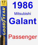 Passenger Wiper Blade for 1986 Mitsubishi Galant - Premium