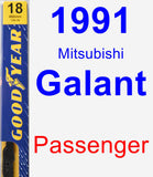 Passenger Wiper Blade for 1991 Mitsubishi Galant - Premium