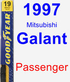 Passenger Wiper Blade for 1997 Mitsubishi Galant - Premium