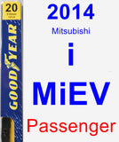 Passenger Wiper Blade for 2014 Mitsubishi i-MiEV - Premium