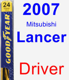 Driver Wiper Blade for 2007 Mitsubishi Lancer - Premium