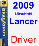 Driver Wiper Blade for 2009 Mitsubishi Lancer - Premium