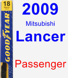 Passenger Wiper Blade for 2009 Mitsubishi Lancer - Premium