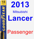 Passenger Wiper Blade for 2013 Mitsubishi Lancer - Premium