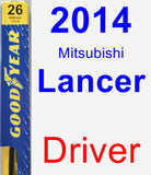 Driver Wiper Blade for 2014 Mitsubishi Lancer - Premium