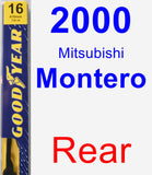 Rear Wiper Blade for 2000 Mitsubishi Montero - Premium