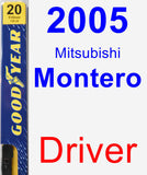 Driver Wiper Blade for 2005 Mitsubishi Montero - Premium