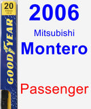 Passenger Wiper Blade for 2006 Mitsubishi Montero - Premium