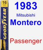 Passenger Wiper Blade for 1983 Mitsubishi Montero - Premium