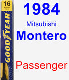 Passenger Wiper Blade for 1984 Mitsubishi Montero - Premium