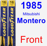 Front Wiper Blade Pack for 1985 Mitsubishi Montero - Premium