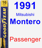 Passenger Wiper Blade for 1991 Mitsubishi Montero - Premium