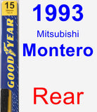 Rear Wiper Blade for 1993 Mitsubishi Montero - Premium