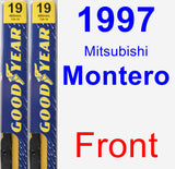 Front Wiper Blade Pack for 1997 Mitsubishi Montero - Premium