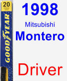 Driver Wiper Blade for 1998 Mitsubishi Montero - Premium