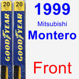 Front Wiper Blade Pack for 1999 Mitsubishi Montero - Premium