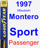 Passenger Wiper Blade for 1997 Mitsubishi Montero Sport - Premium