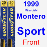 Front Wiper Blade Pack for 1999 Mitsubishi Montero Sport - Premium