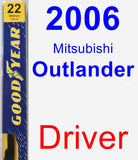 Driver Wiper Blade for 2006 Mitsubishi Outlander - Premium