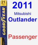 Passenger Wiper Blade for 2011 Mitsubishi Outlander - Premium