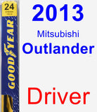 Driver Wiper Blade for 2013 Mitsubishi Outlander - Premium
