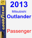 Passenger Wiper Blade for 2013 Mitsubishi Outlander - Premium