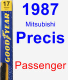 Passenger Wiper Blade for 1987 Mitsubishi Precis - Premium