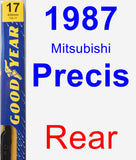 Rear Wiper Blade for 1987 Mitsubishi Precis - Premium