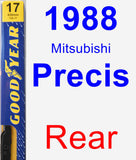 Rear Wiper Blade for 1988 Mitsubishi Precis - Premium