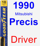 Driver Wiper Blade for 1990 Mitsubishi Precis - Premium