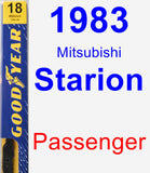 Passenger Wiper Blade for 1983 Mitsubishi Starion - Premium