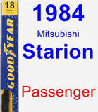 Passenger Wiper Blade for 1984 Mitsubishi Starion - Premium