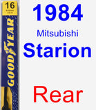 Rear Wiper Blade for 1984 Mitsubishi Starion - Premium