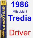 Driver Wiper Blade for 1986 Mitsubishi Tredia - Premium