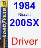 Driver Wiper Blade for 1984 Nissan 200SX - Premium