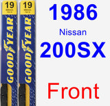 Front Wiper Blade Pack for 1986 Nissan 200SX - Premium