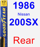 Rear Wiper Blade for 1986 Nissan 200SX - Premium