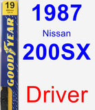 Driver Wiper Blade for 1987 Nissan 200SX - Premium