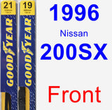 Front Wiper Blade Pack for 1996 Nissan 200SX - Premium