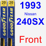 Front Wiper Blade Pack for 1993 Nissan 240SX - Premium