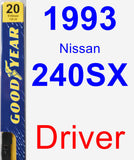 Driver Wiper Blade for 1993 Nissan 240SX - Premium