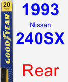 Rear Wiper Blade for 1993 Nissan 240SX - Premium