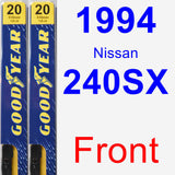 Front Wiper Blade Pack for 1994 Nissan 240SX - Premium