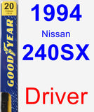 Driver Wiper Blade for 1994 Nissan 240SX - Premium
