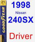 Driver Wiper Blade for 1998 Nissan 240SX - Premium