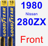 Front Wiper Blade Pack for 1980 Nissan 280ZX - Premium