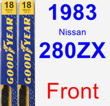 Front Wiper Blade Pack for 1983 Nissan 280ZX - Premium