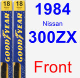 Front Wiper Blade Pack for 1984 Nissan 300ZX - Premium