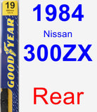 Rear Wiper Blade for 1984 Nissan 300ZX - Premium
